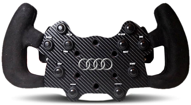 Půjčovna volantů Audi simulátor. Jedinečná světová kolekce volantů RoarFun - RoarFun
