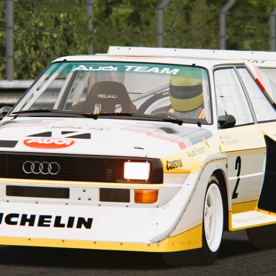 Pronájem starých závodních simulací Audi Český Krumlov. Půjčovna Audi Petrol Racing sim Praha Karlovy vary