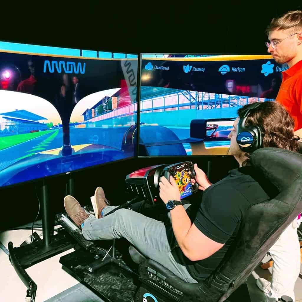 Pronájem simulátoru s licencí Formule 1 v Praze Pronájem simulátorů formule pro firemní oslavu na klíč s dodáním Plzeň Liberec Český Krumlov