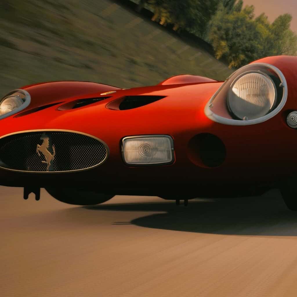 Půjčovna klasických vozů simulátor Ferrari 250 GTO v Praze, Brně, Bratislavě s obsluhou. Pronájem simulátorů historických vozů zážitek Monza pro firemní teambuilding v ČR i SR s brandingem