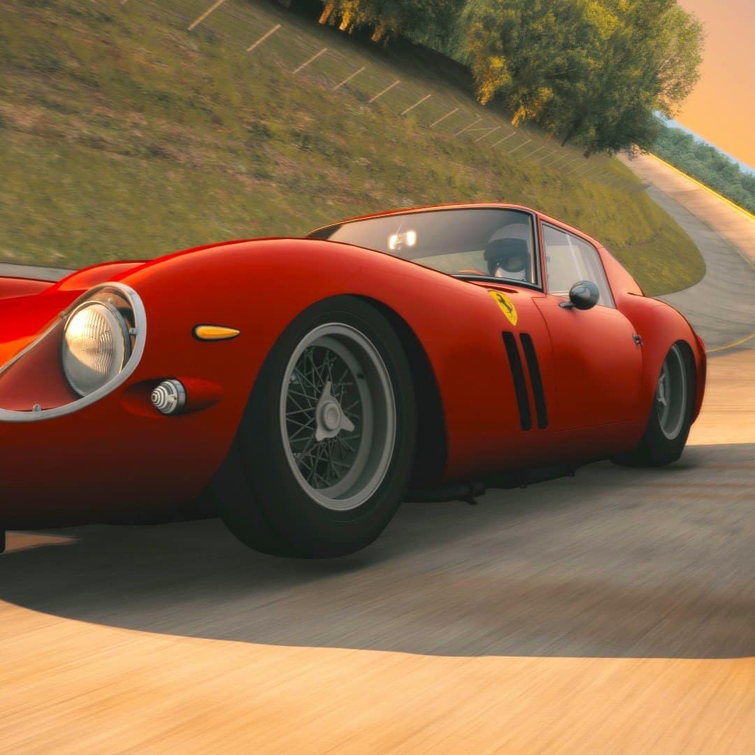 Pronájem simulátoru Classic Cars Ferrari 250 GTO v Praze s dodáním. Pronájem simulátorů historických vozů pro firemní teambuilding s podporou v Česku s brandingem