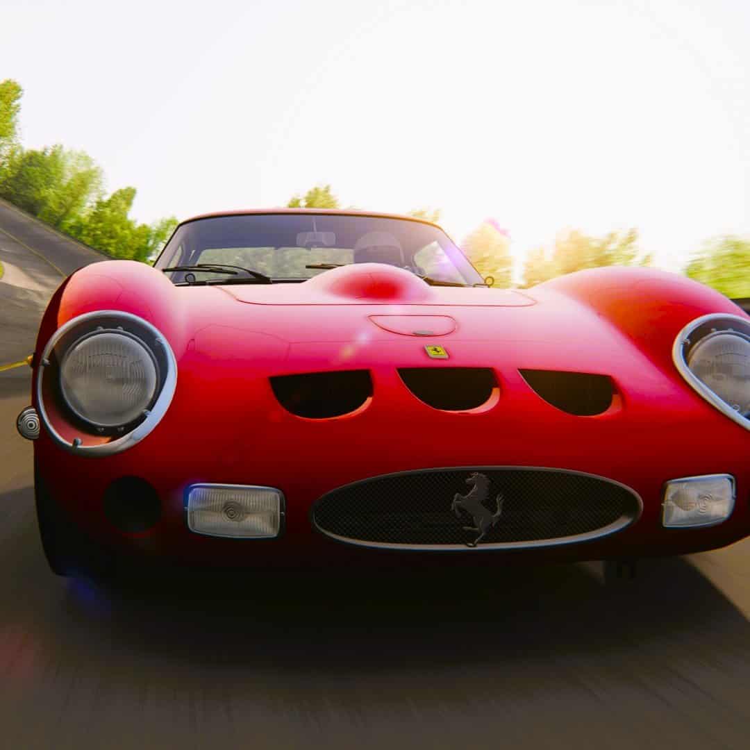 Půjčovna klasických vozů simulátoru Ferrari 250 GTO Monza s obslzhou. Pronájem simulátorů historických vozů zážitek Rakousko pro firemní oslavy s brandingem.