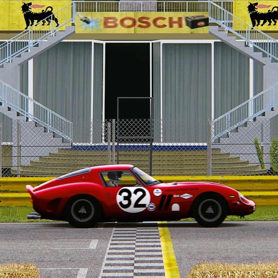 Pronájem simulátoru klasických vozů Monza Ferrari 250 GTO Praha, Ostrava, Bratislava, Košice s dodáním. Pronájem simulátoru historických vozů s podporou loga značky.