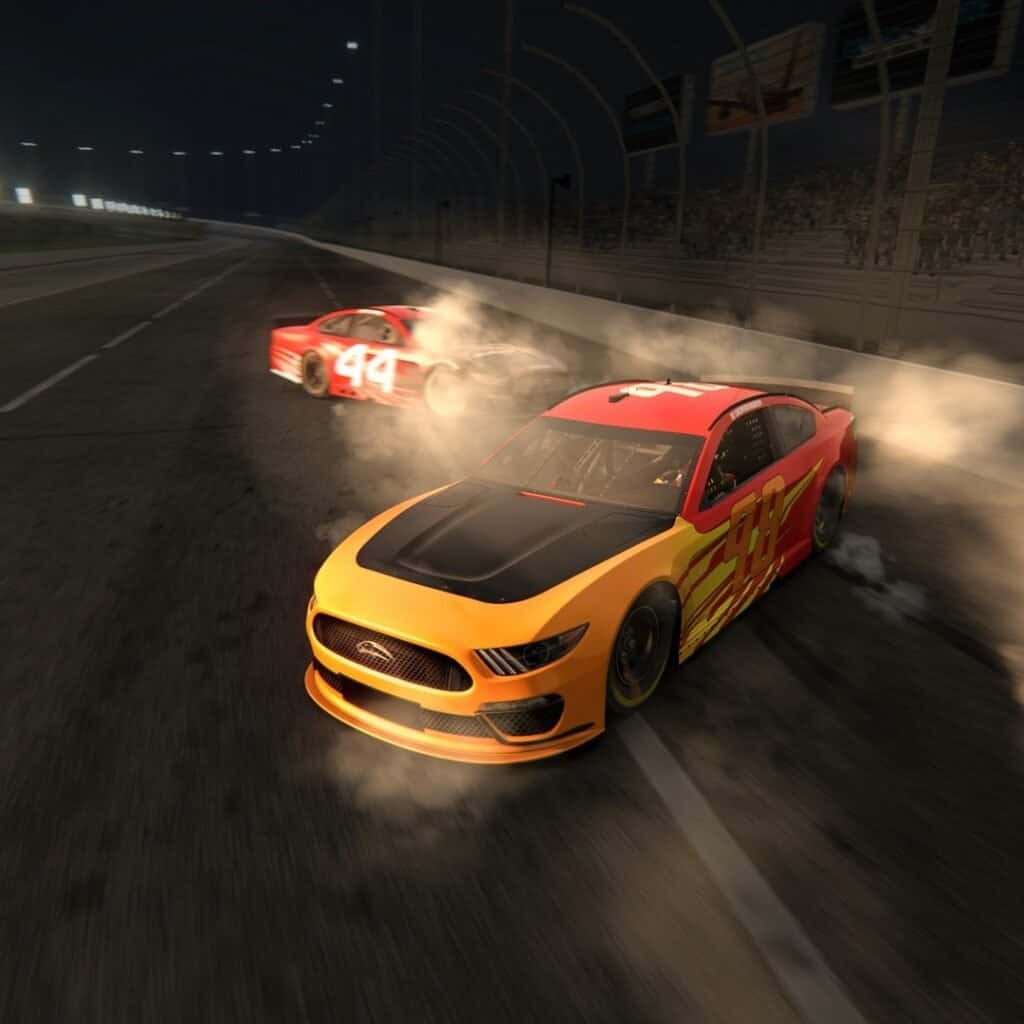 Půjčovna simulací NASCAR ČR. Pronájem simulátoru NASCAR v Brně. Pronájem závodních zážitků NASCAR v Praze