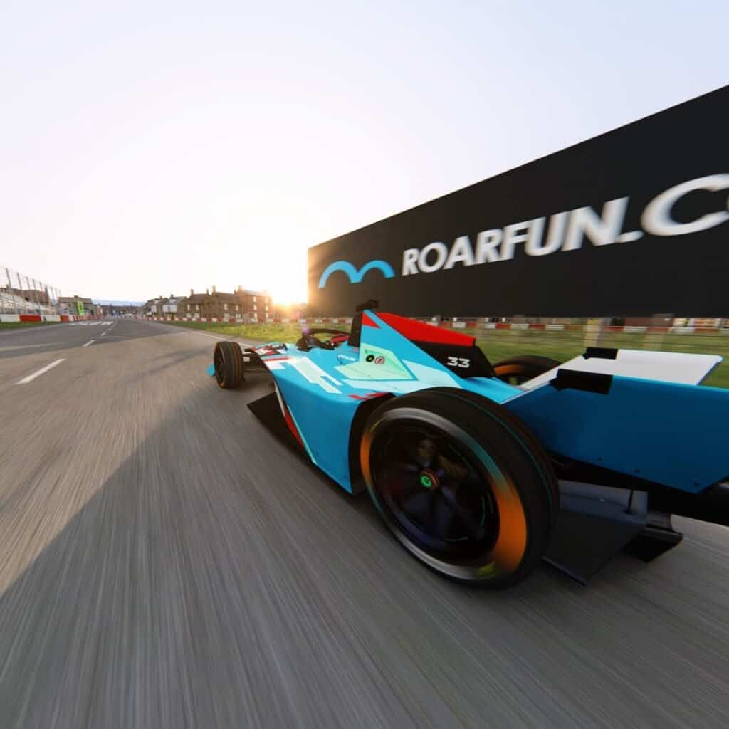 Energetická elektrická příležitost k propojené značce s pronájmem simulátorů Formula E