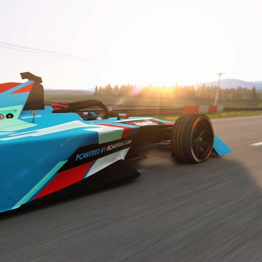 Ideální interaktivní zážitek RoarFun formula electric pro firmy pronájem