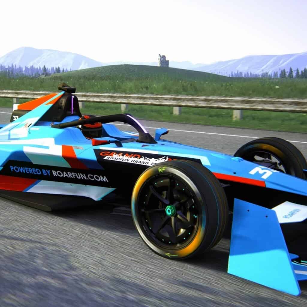 Zažijte budoucnost s pronájmem elektrického simulátoru formule RoarFun pro akce Formule E