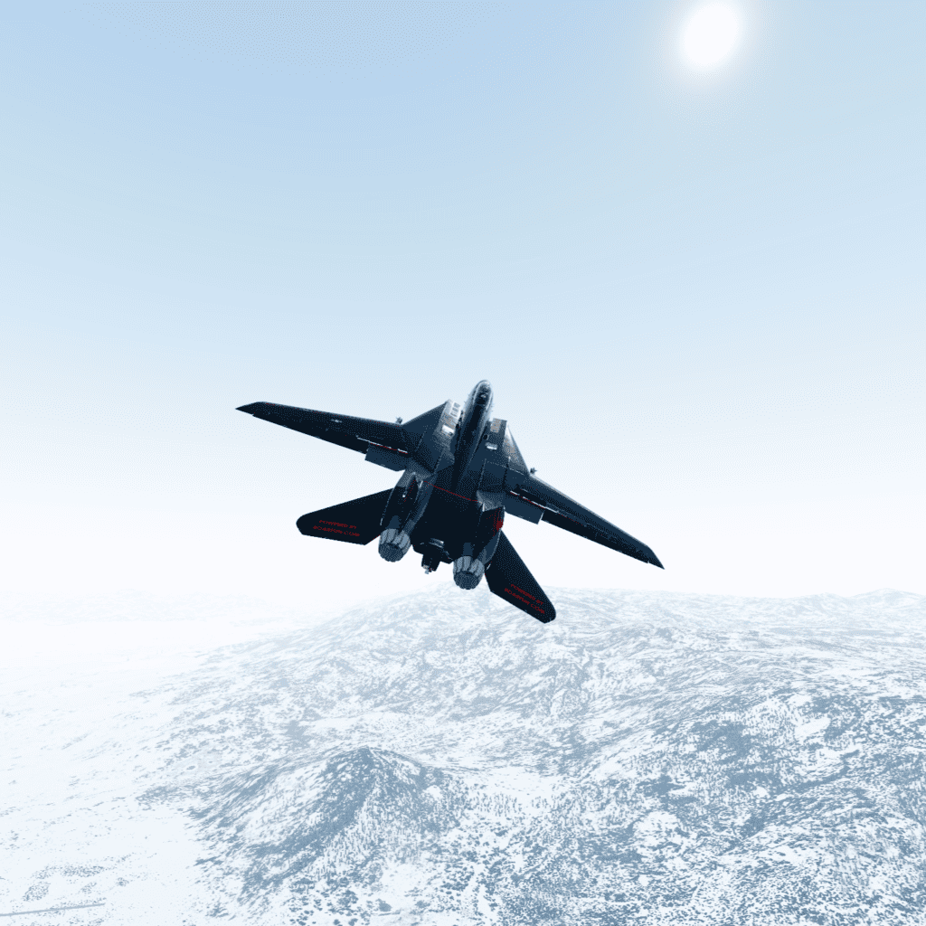 Pronájem simulátoru proudového stíhacího letounu f14 z filmu Top Gun Praha Brno Český Krumlov Karlovy Vary s dodáním a obsluhou. Pronájem simulátorů proudových stíhaček na akce na klíč s RoarFun