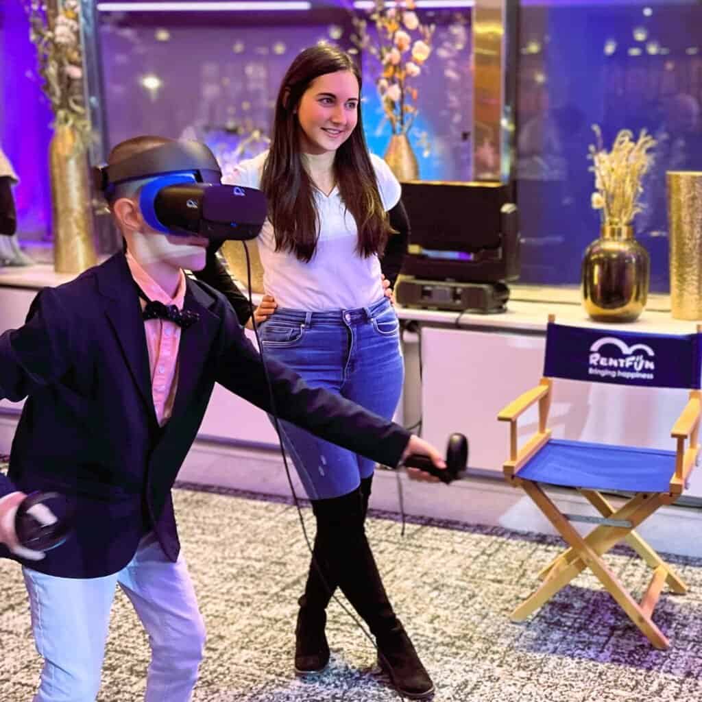Pronájem virtuální reality tance pro událost v Praha Brno, Olomouc. Pronájem sportovního zážitku VR na párty s obsluhou