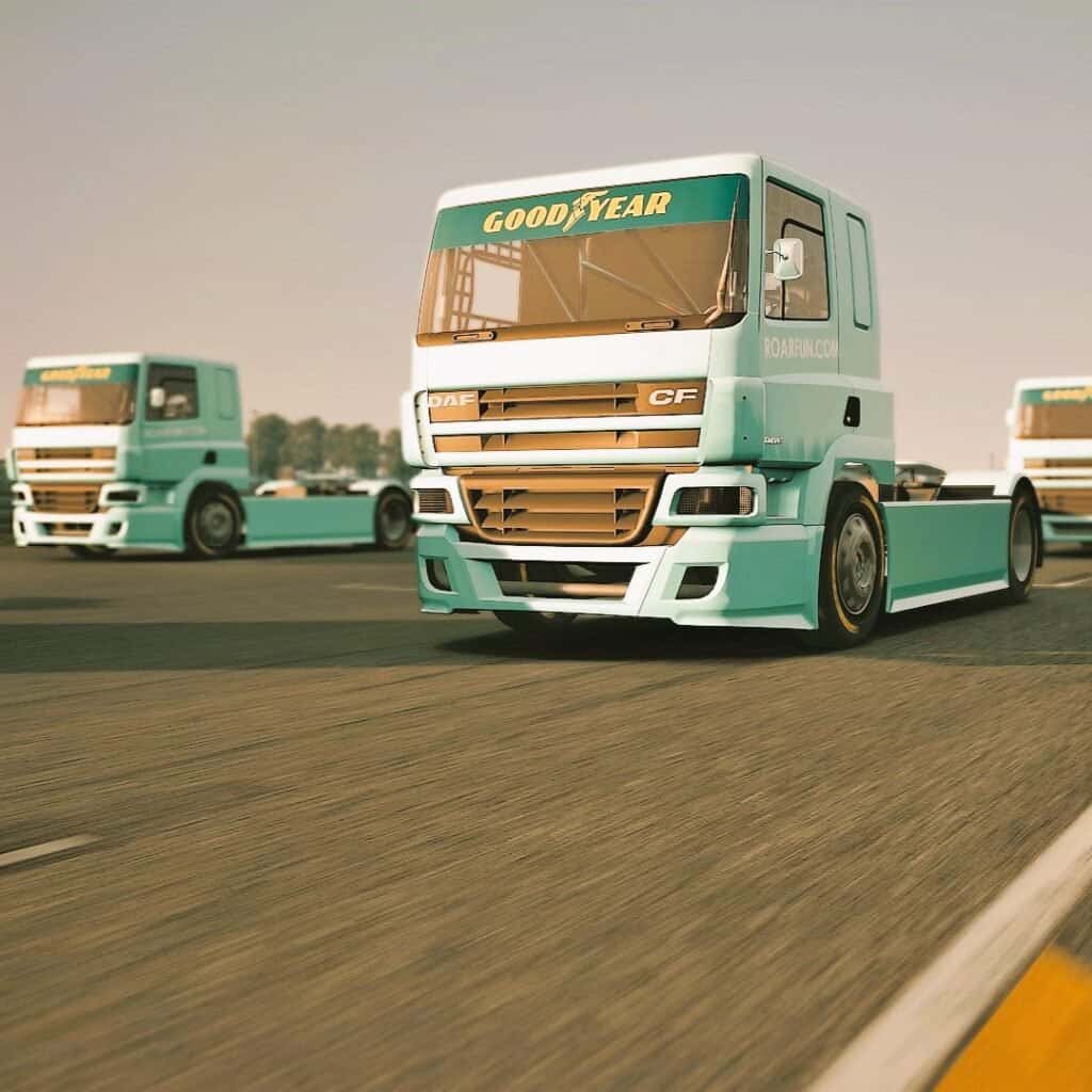 Pronajměte si simulátor kamionu pro teambuildingovou párty s podporou. Pronájem závodních trucků Praha, Plzeň, Liberec