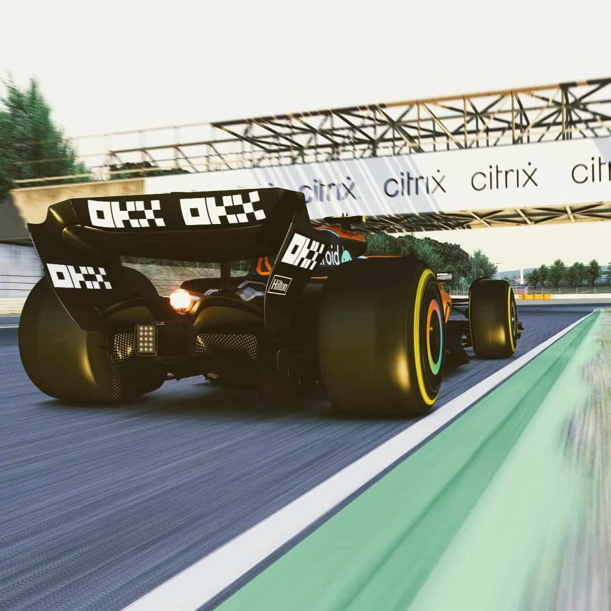 RoarFun Arrow pridani logo a branding na VR F1 simulator Citrix.