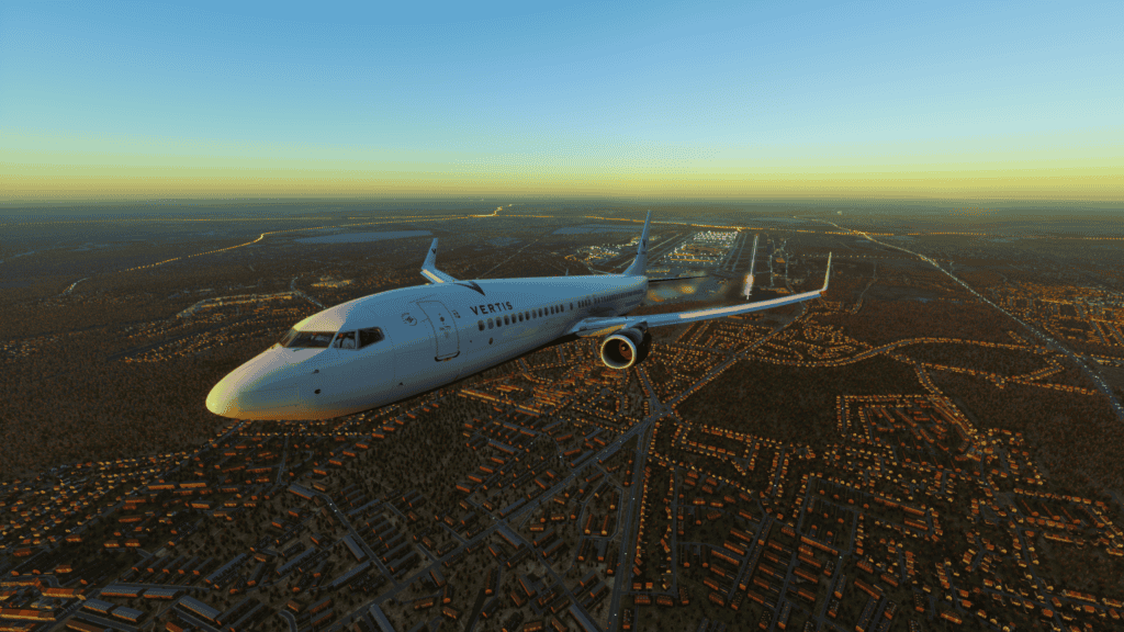 Vertis virtualne logo VR letecky simulator Heathrow.
