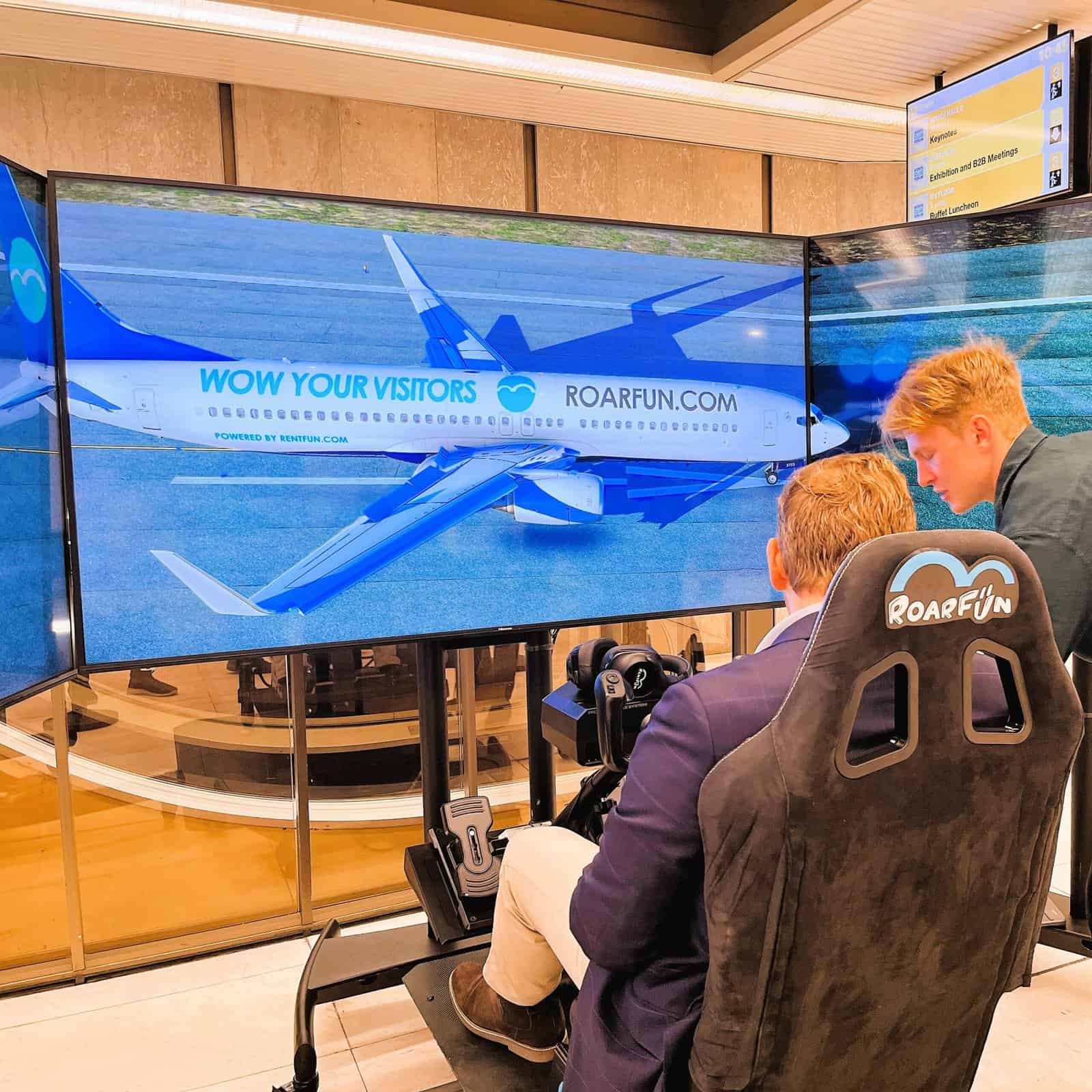 Pohyblivý simulátor Boeing Brno.